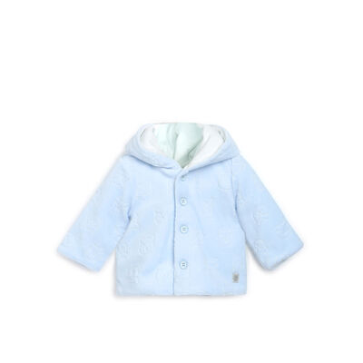 Boys Light Blue Solid Cardigan